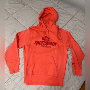 Nike Club Mens Fleece Pullover Hoodie (Ember/Red) Asian Large (100) / US Medium